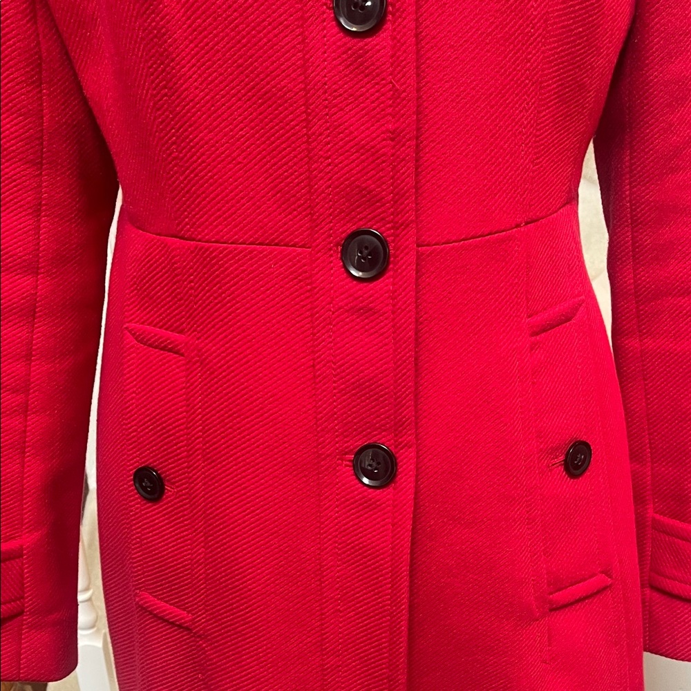 EUC Banana Republic Red Women's Trench Coat (M) - Picture 8 of 14